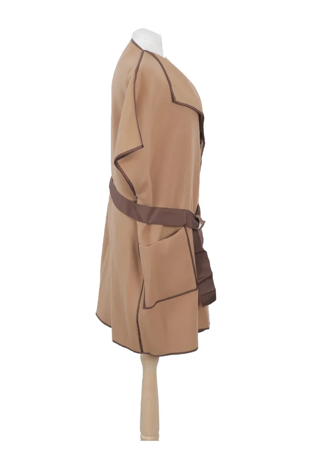 Carolina Herrera Camel Wool Coat