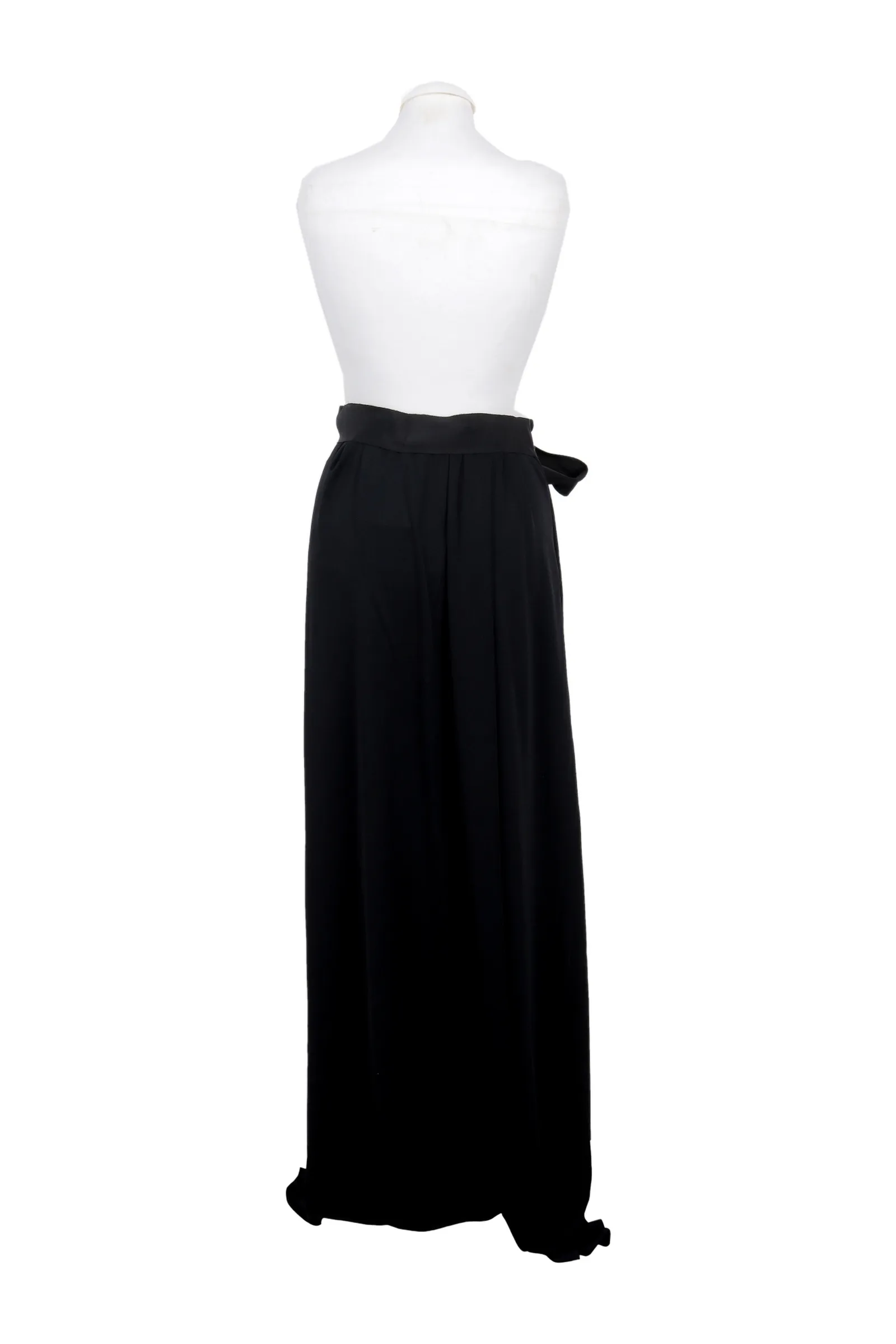 Lanvin Black Satin Trousers