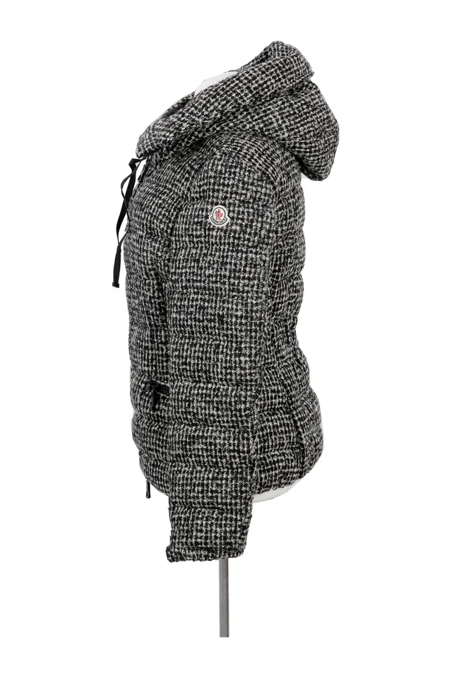 Moncler Black & Houndstooth Puffer Jacket