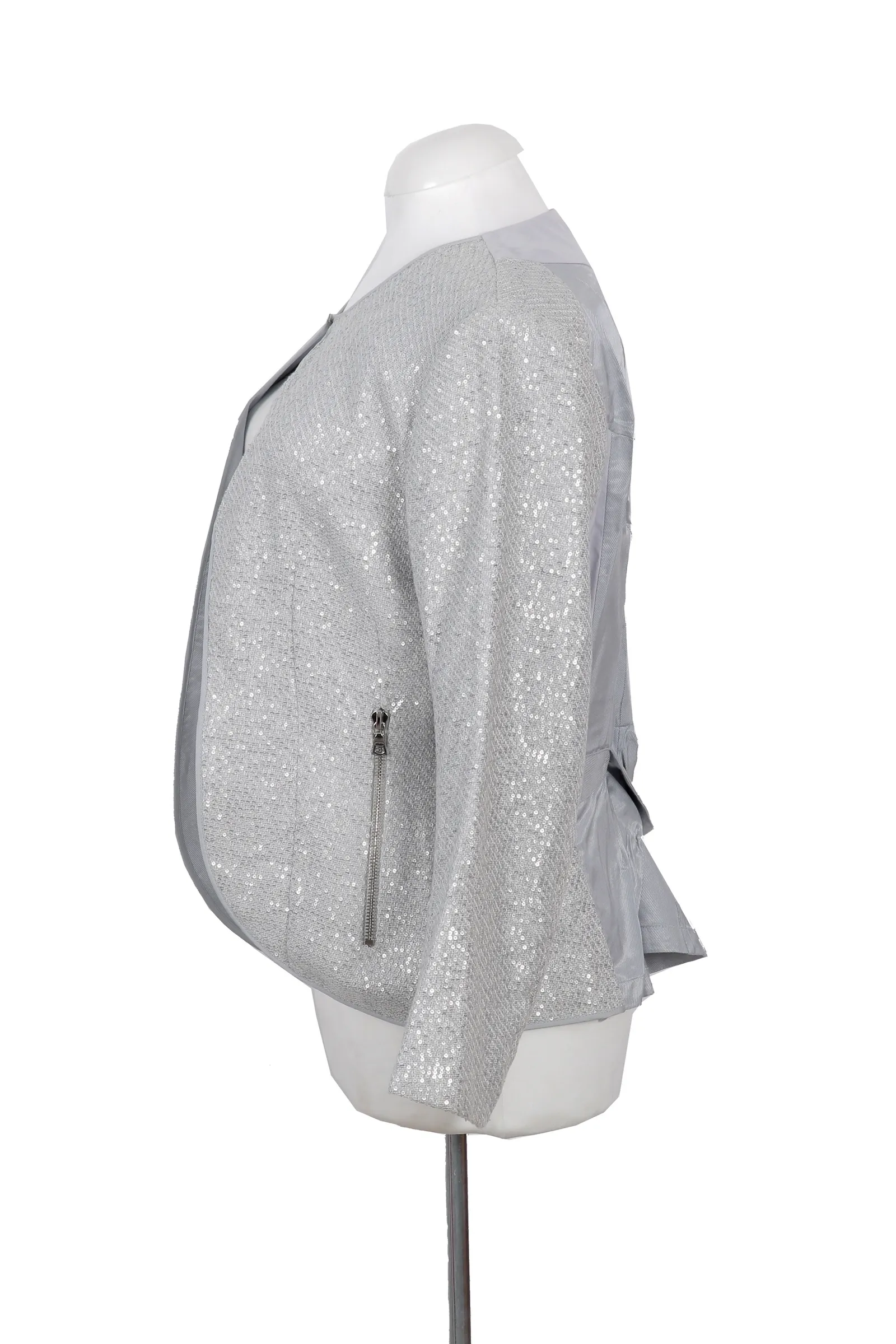 Nina Ricci Silver Sequined Jacket