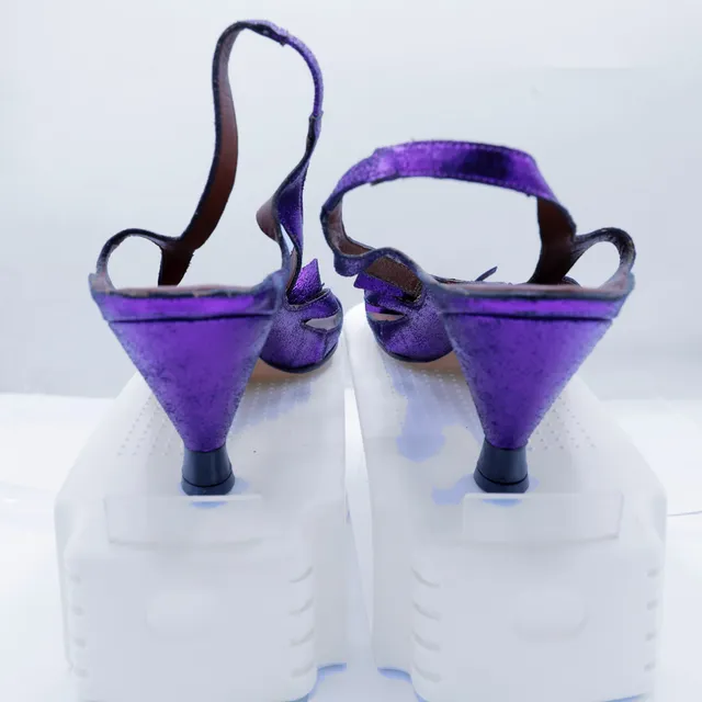 Marc Jacobs Purple Metallic Sandals