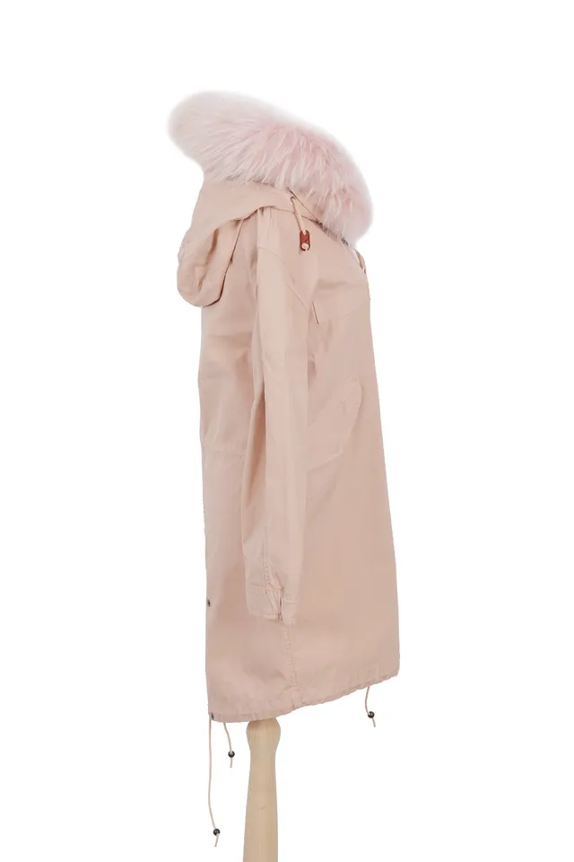 Mr & Mrs Fur Blush Pink Cotton Coat