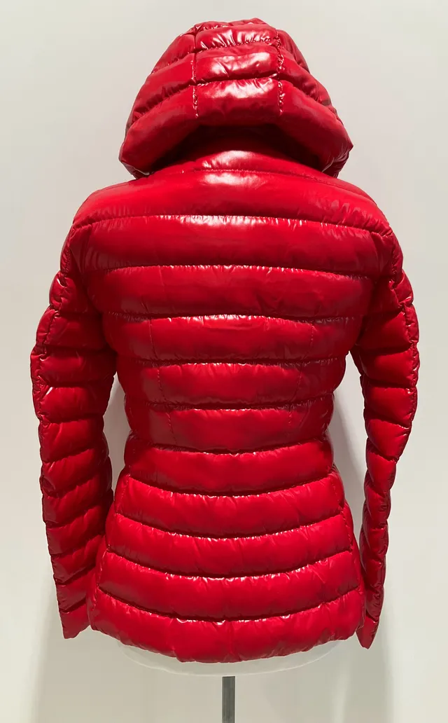 Moncler Red Quilted Puffer Jacket