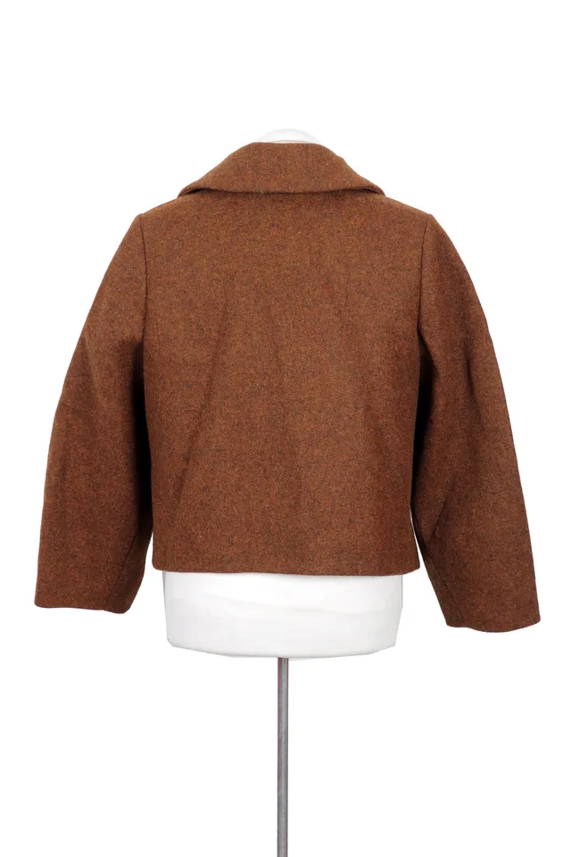 Bouchra Jarrar Brown Wool Coat