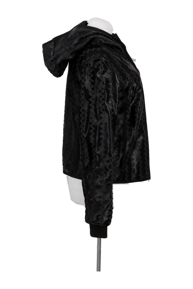 Giorgio Armani Black Ribbed Jacket