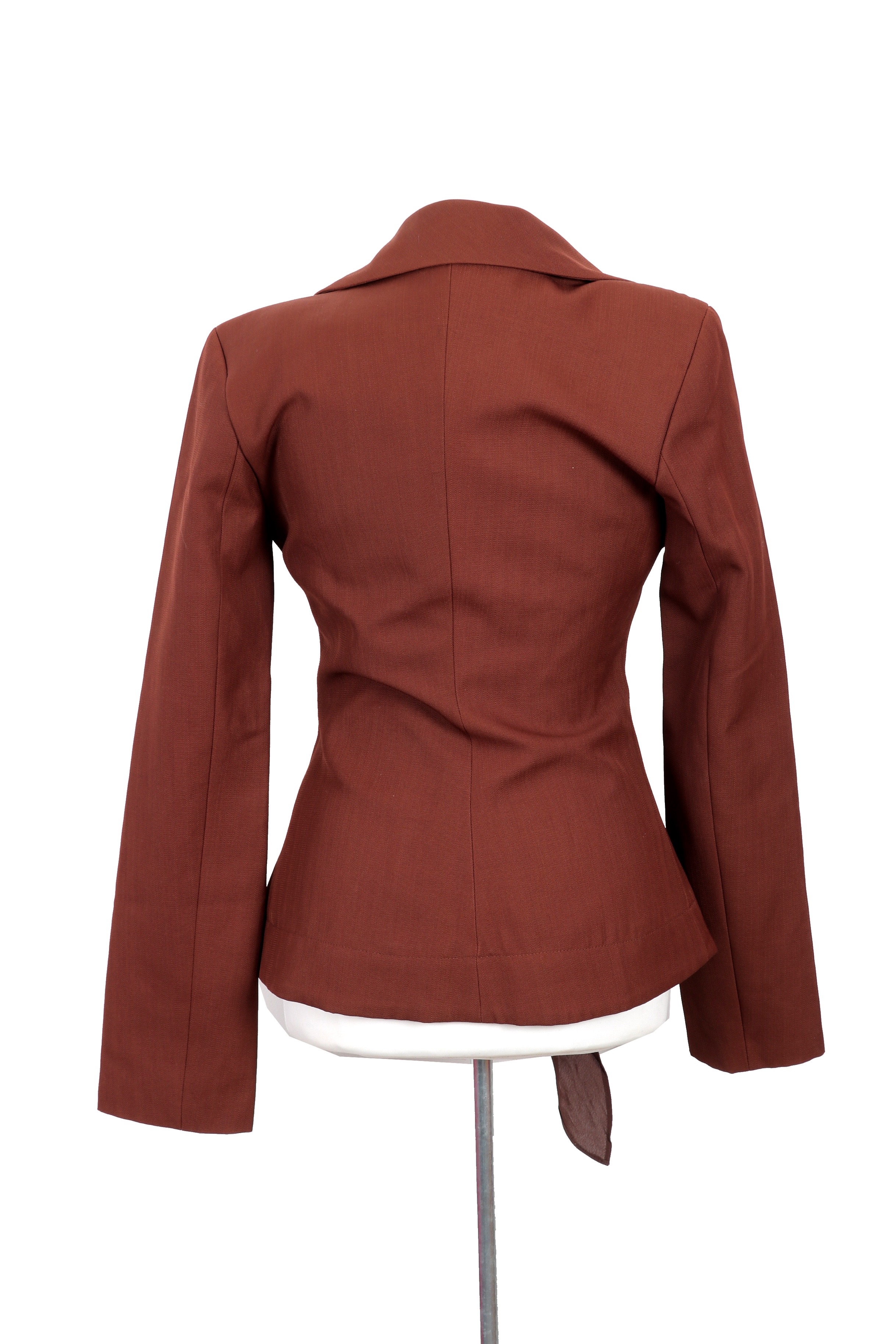 Jacquemus Front Tie Blazer crafted in a cotton-wool blend