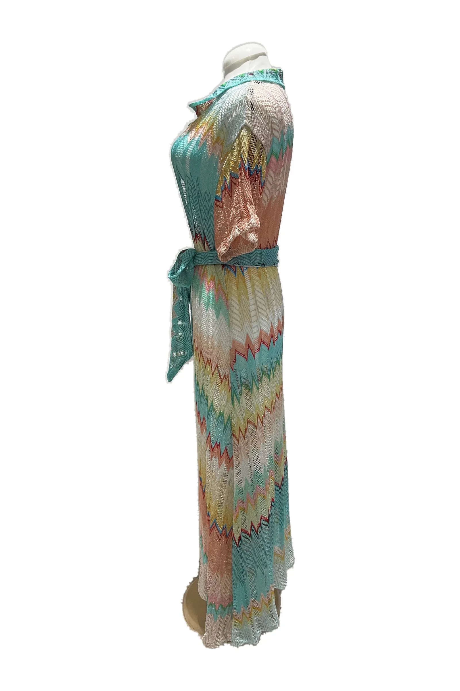 Missoni Multicolour Teal Knit Cardigan