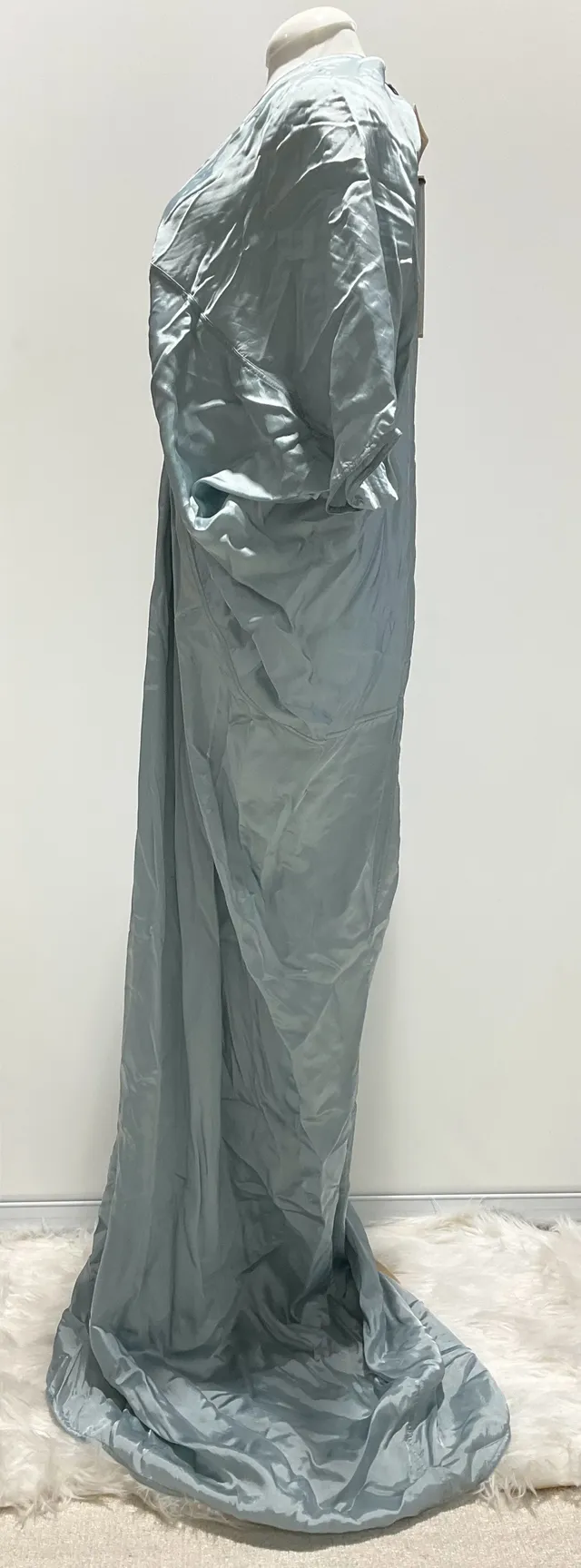 Rick Owens Powder Blue Silk Gown