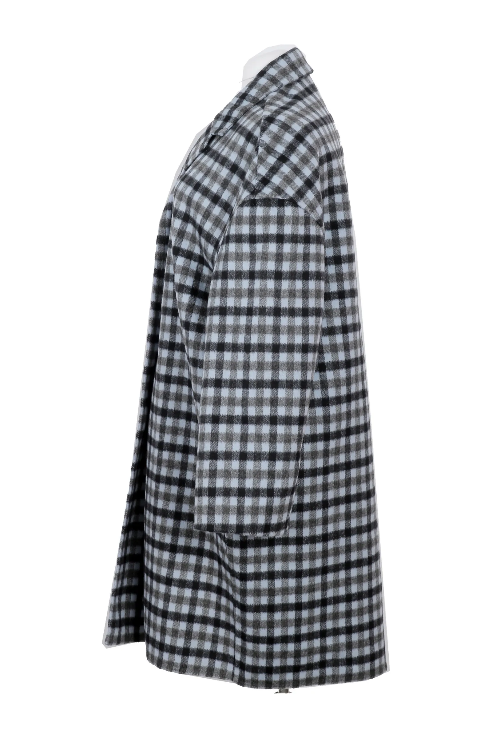 Prada Black Check Coat