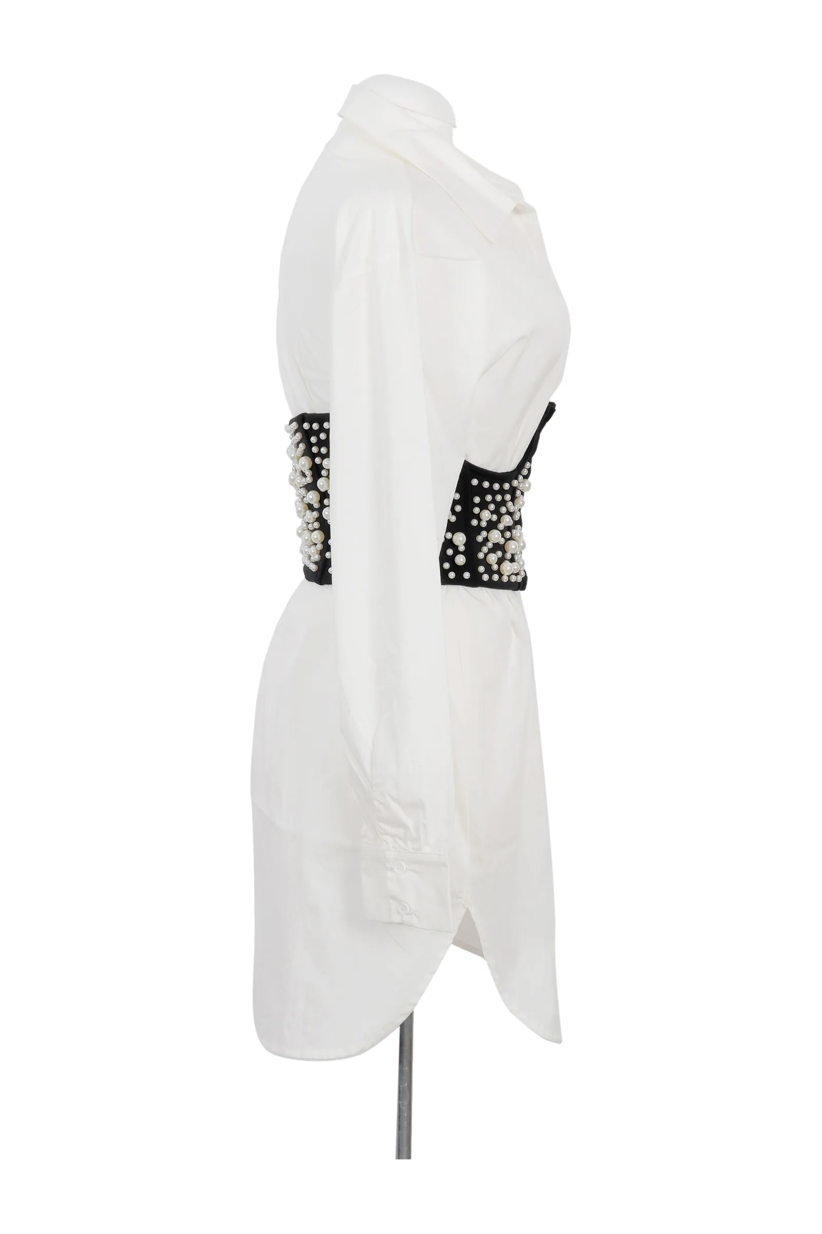 Topshop White Embellished Dress