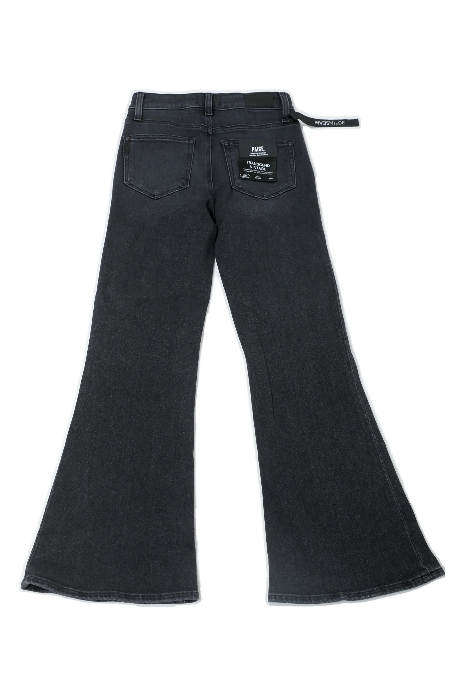 Paige Washed Charcoal Black Denim Jeans