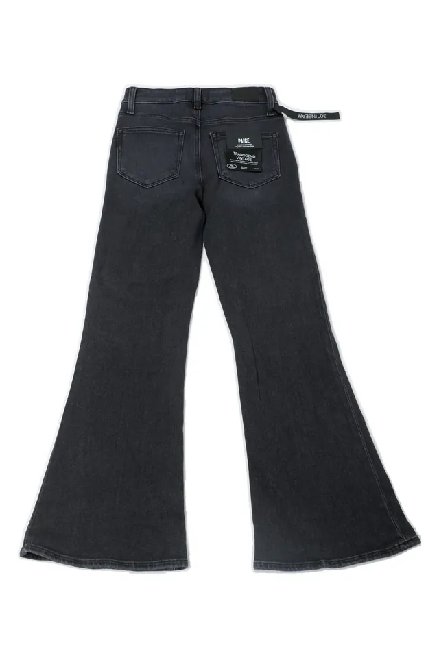 Paige Washed Charcoal Black Denim Jeans