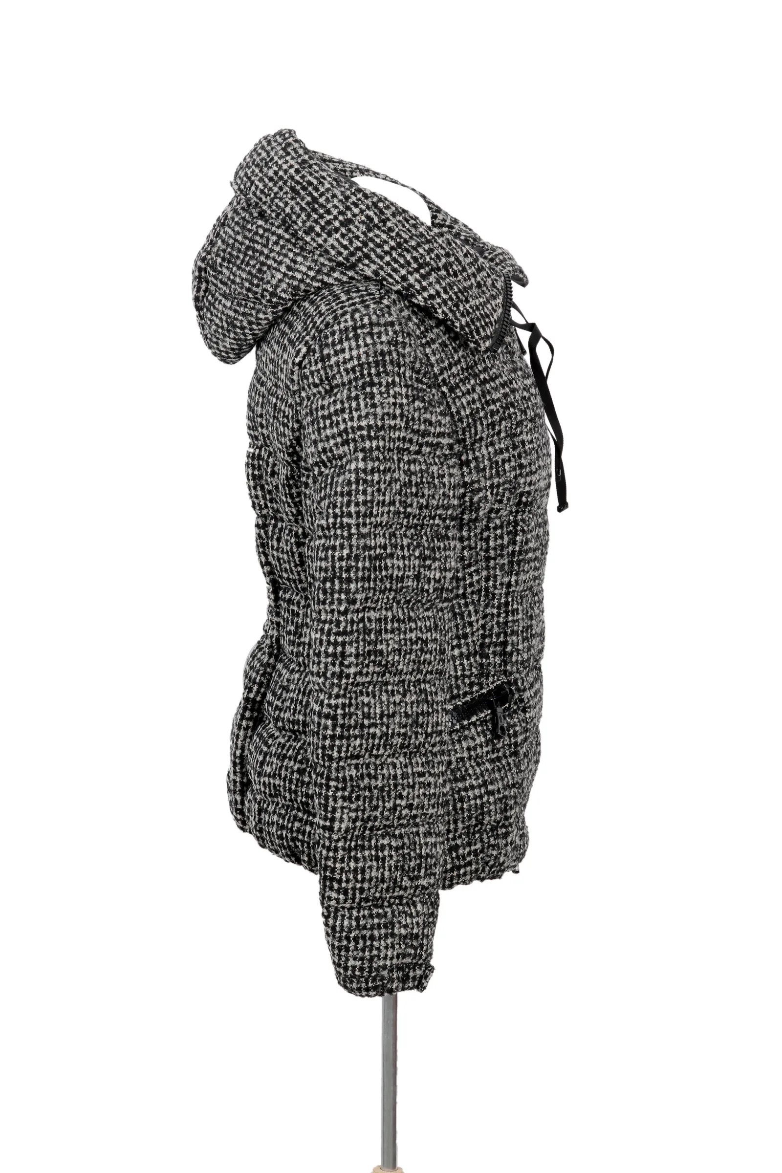 Moncler Black & Houndstooth Puffer Jacket