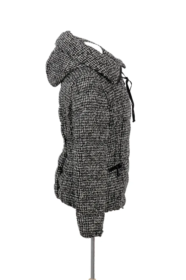 Moncler Black & Houndstooth Puffer Jacket