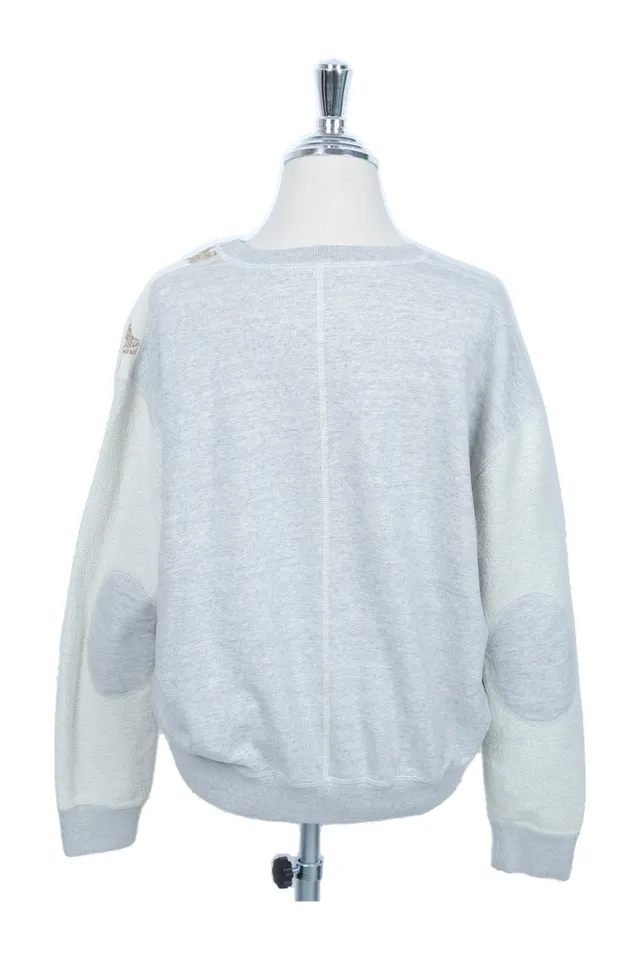 Stella McCartney Heather Grey Lace Hoodie