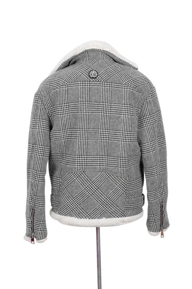 Ermanno Scervino Grey Check Jacket