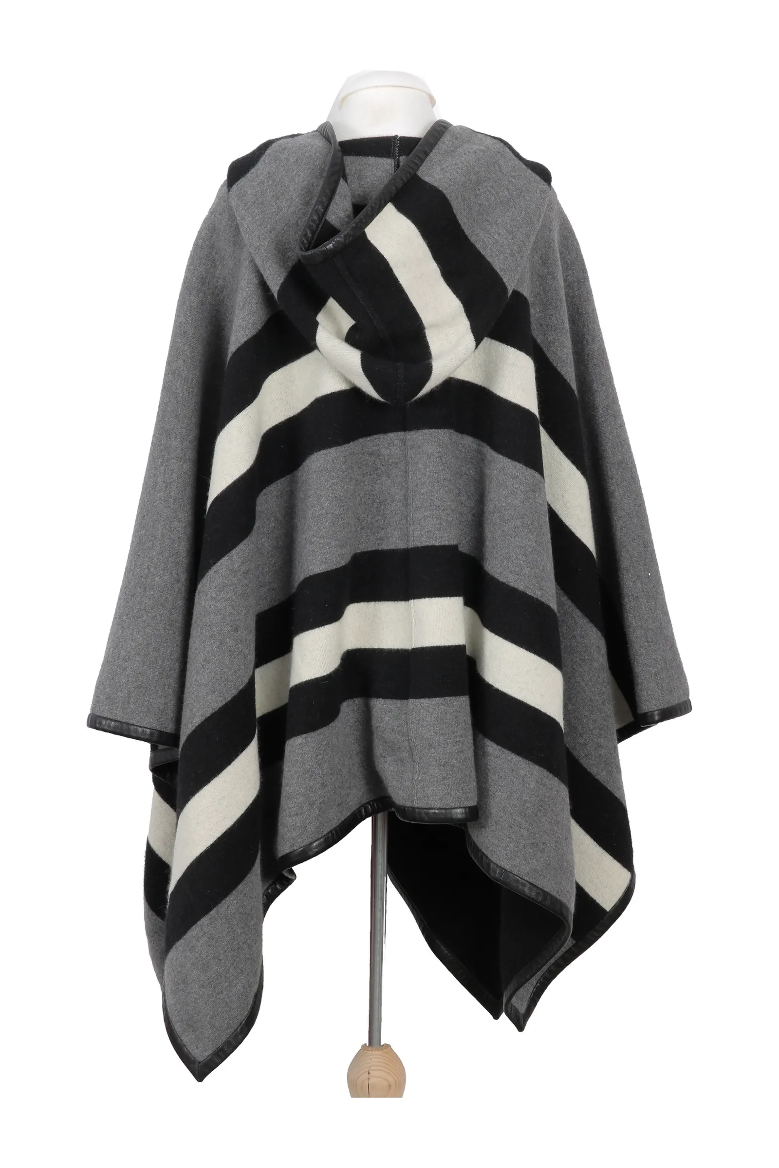 Gucci Grey Striped Cape
