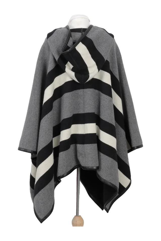 Gucci Grey Striped Cape