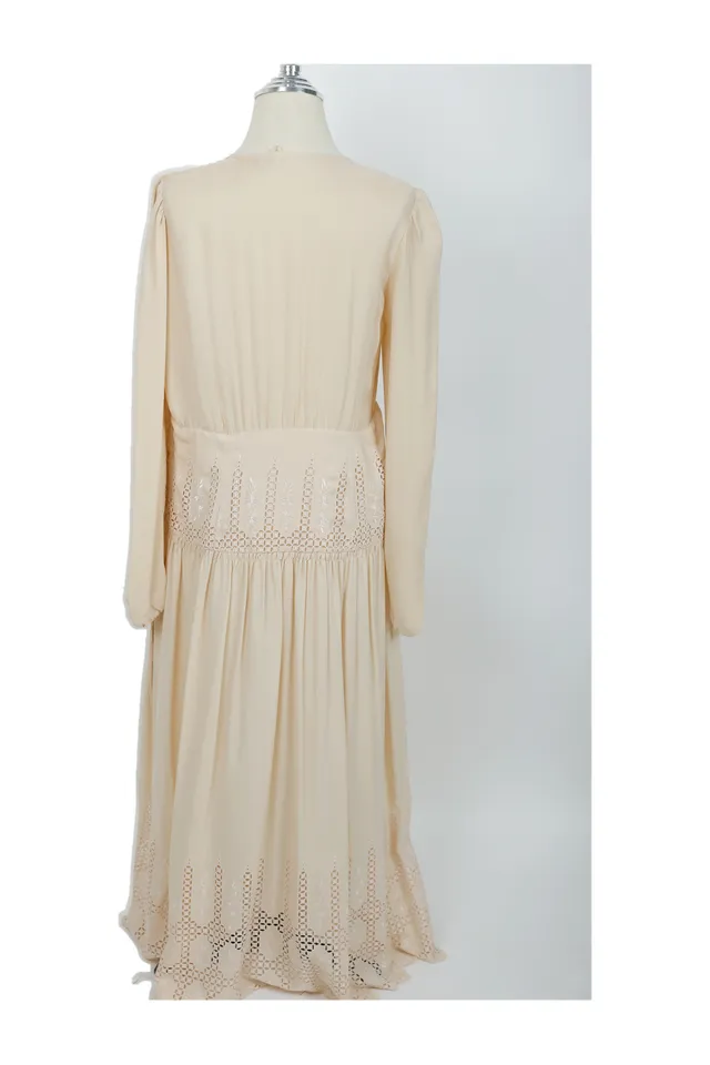 Vanessa Bruno Cream Geometric Maxi Dress
