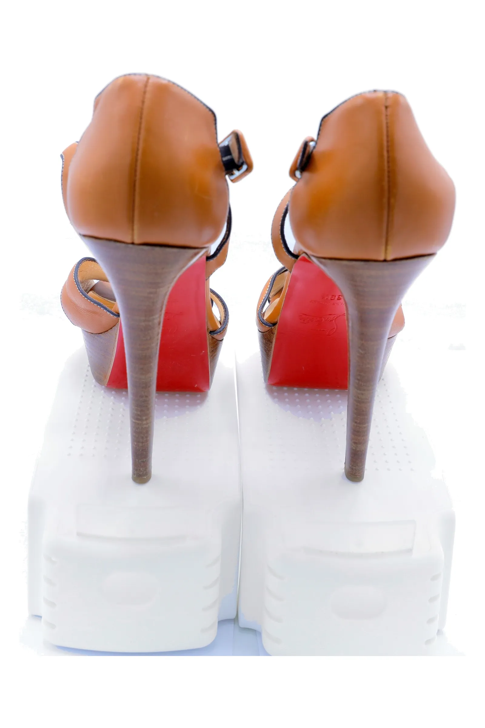 Christian Louboutin Tan Leather Sandals