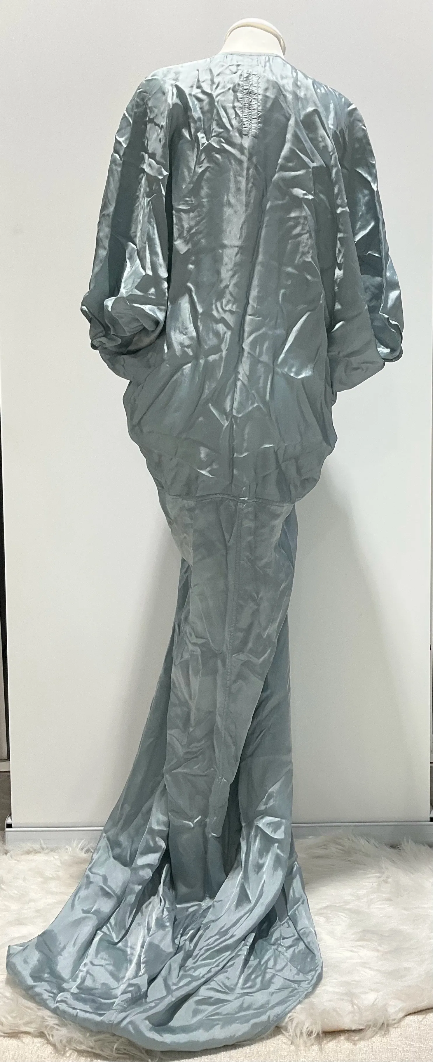 Rick Owens Powder Blue Silk Gown