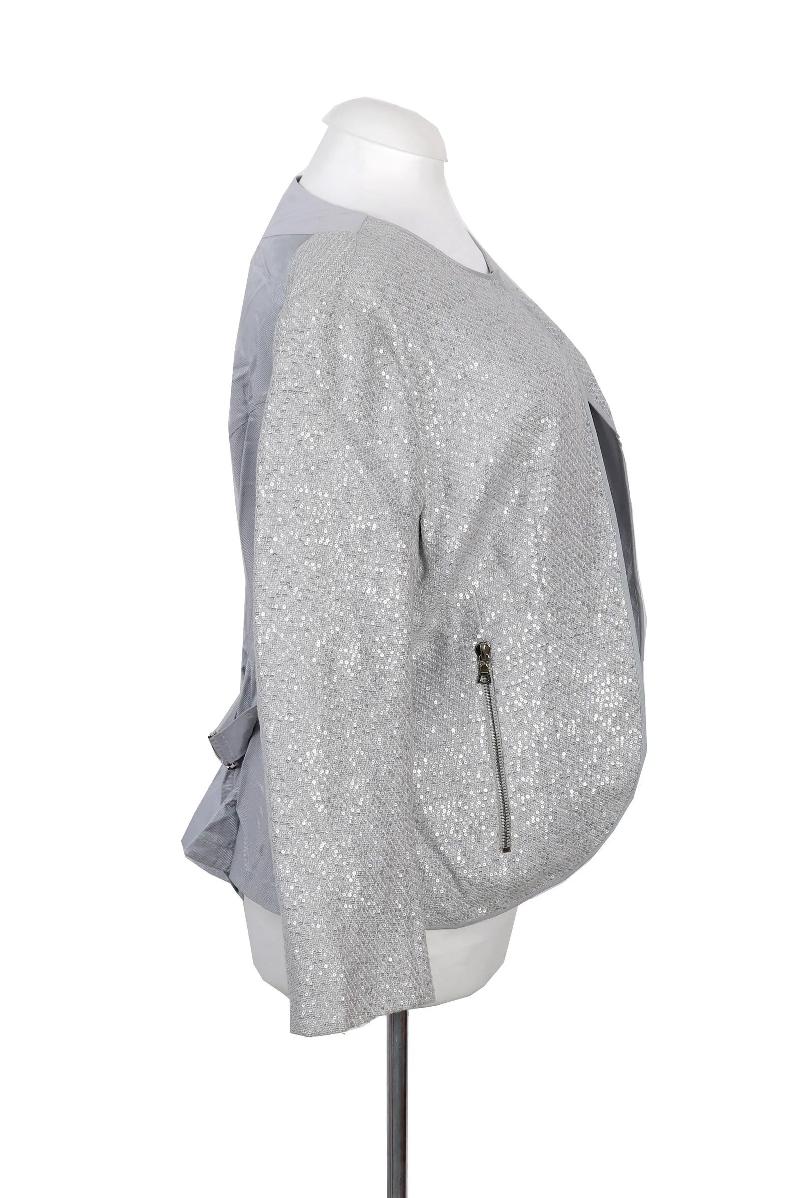 Nina Ricci Silver Sequined Jacket