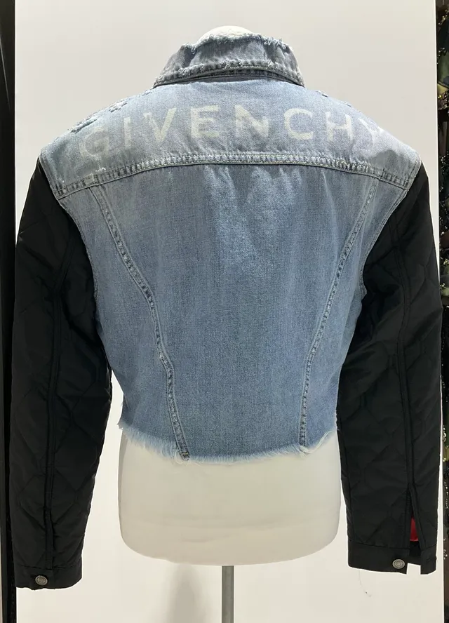 Givenchy Blue Denim Quilted Jacket