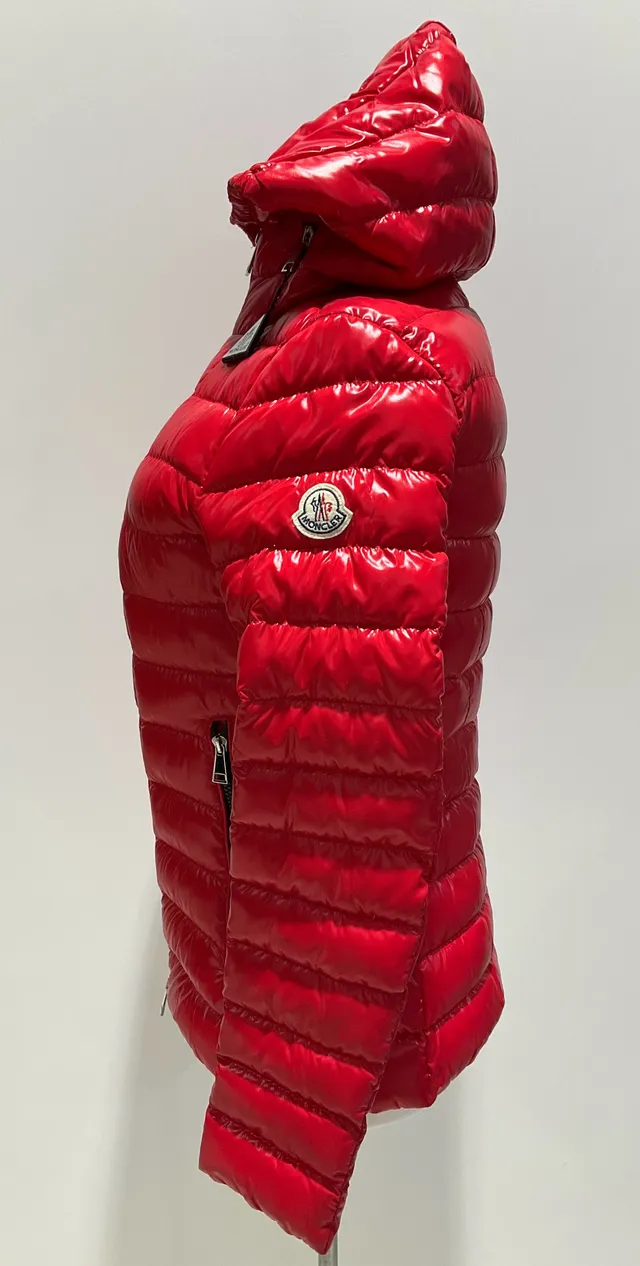 Moncler Red Quilted Puffer Jacket