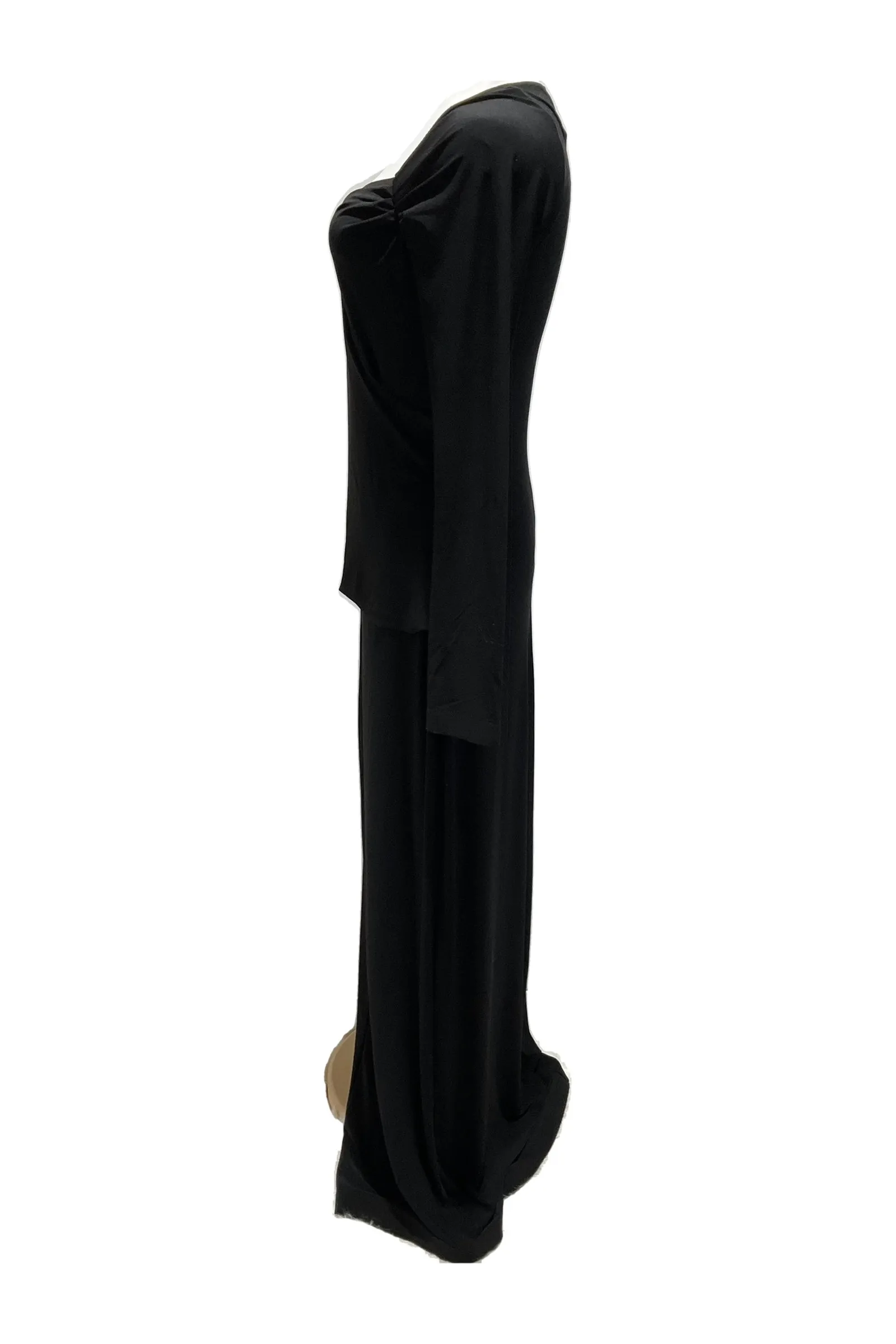 Norma Kamali Black Jersey Gown