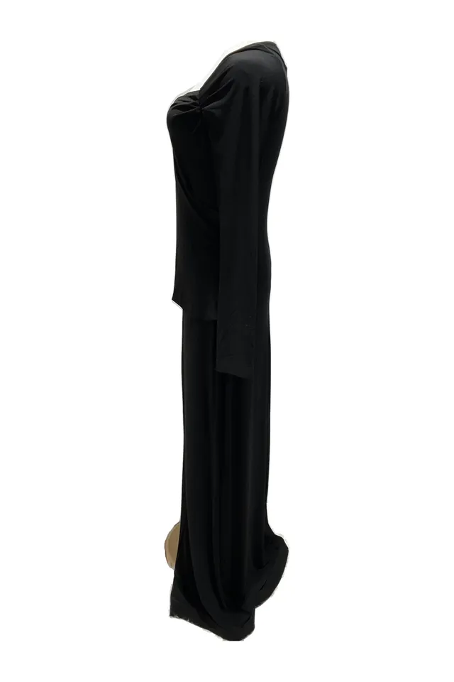 Norma Kamali Black Jersey Gown