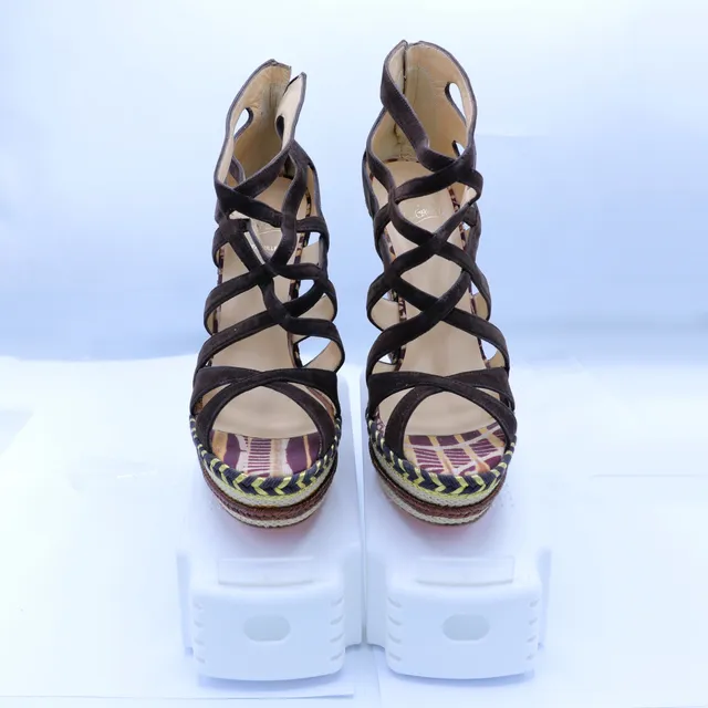 Christian Louboutin Brown Printed Espadrilles