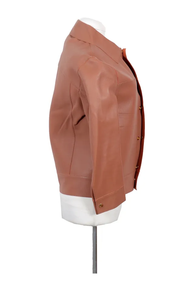 Marni Brown Leather Jacket
