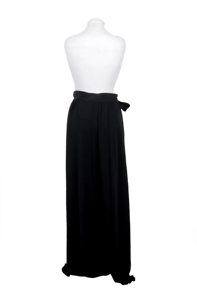 Lanvin Black Satin Trousers