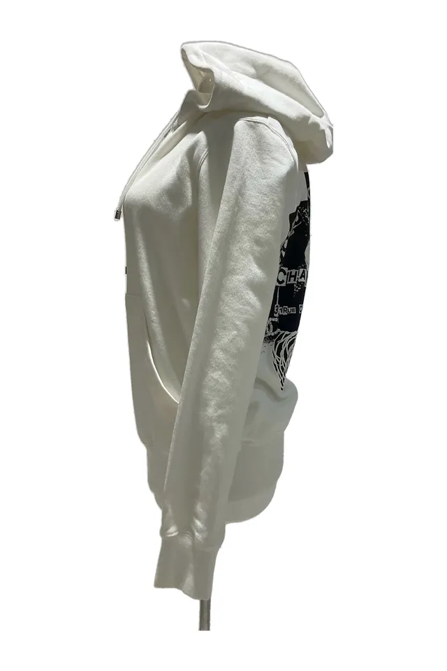 Chanel Cream Ribbed Hoodie