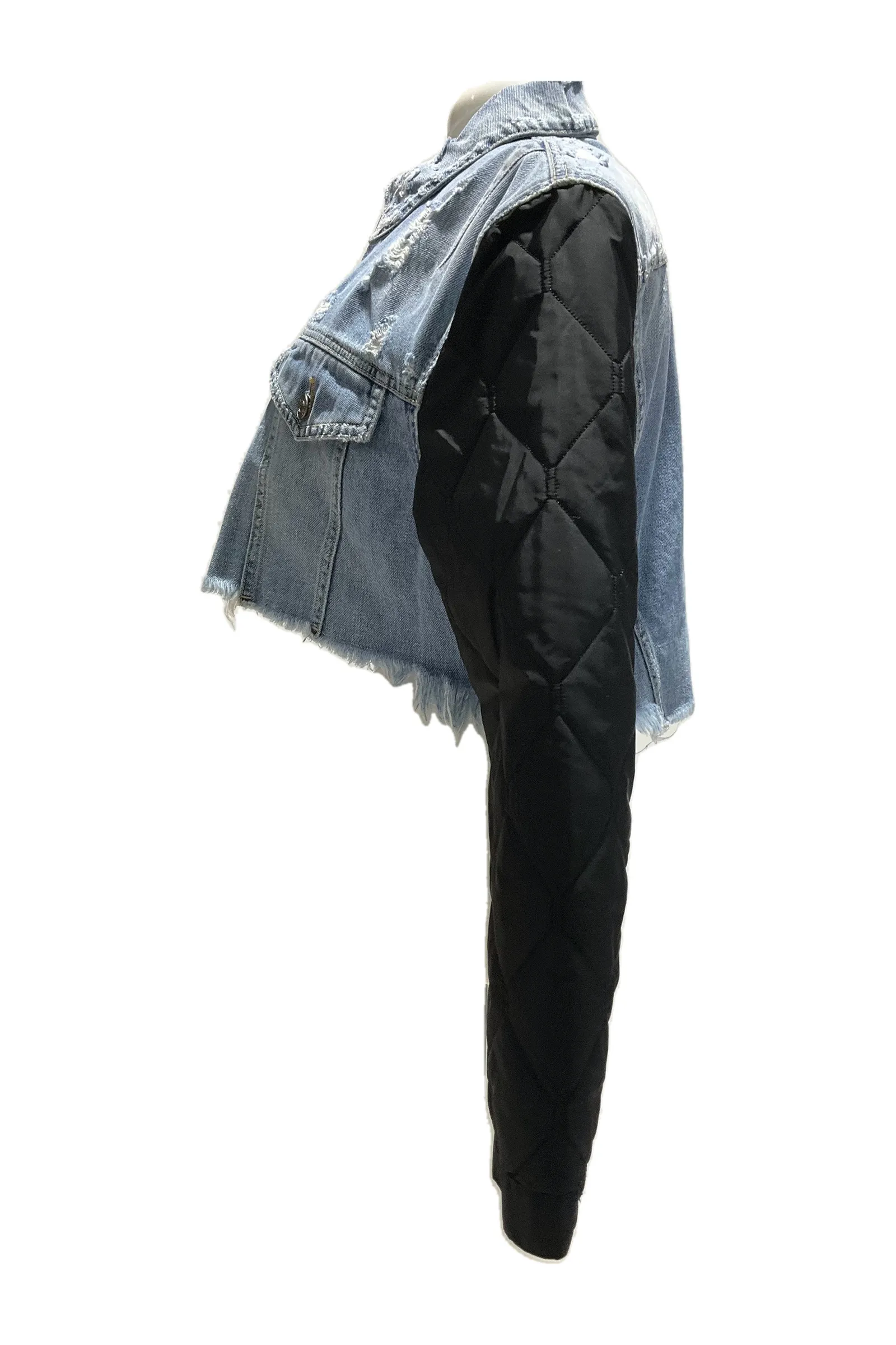 Givenchy Blue Denim Quilted Jacket