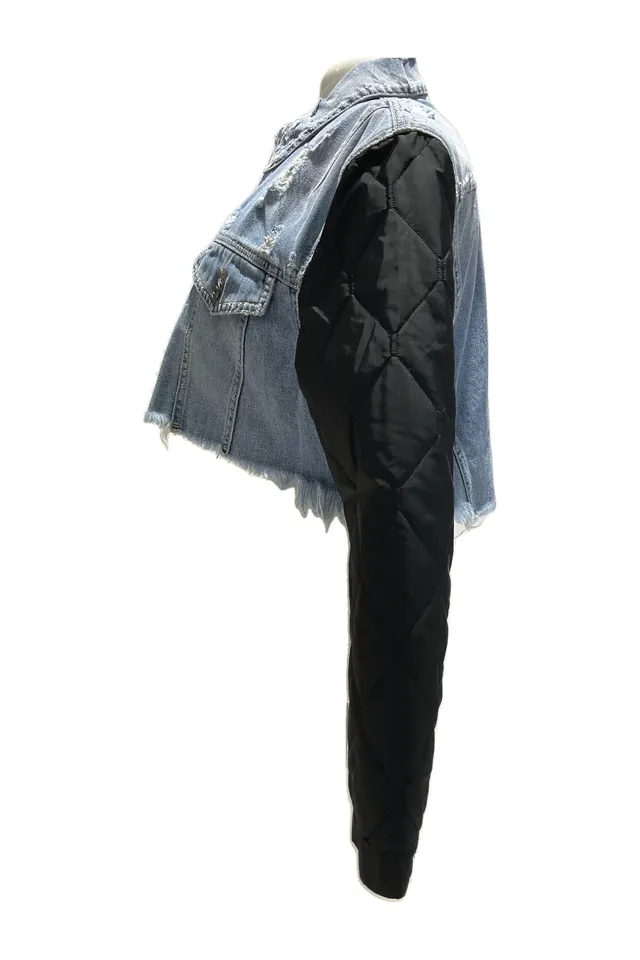 Givenchy Blue Denim Quilted Jacket