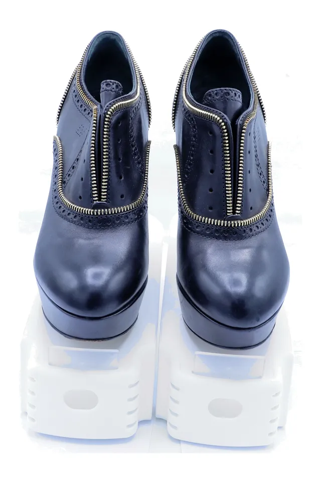 Christian Louboutin Navy Leather Heels