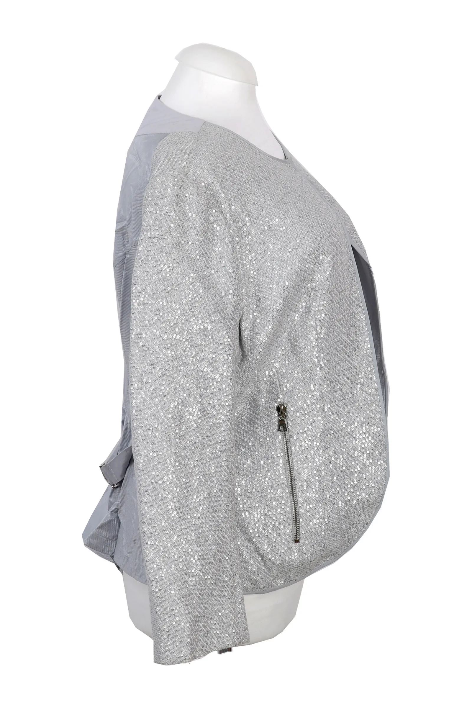 Nina Ricci Silver Sequined Jacket