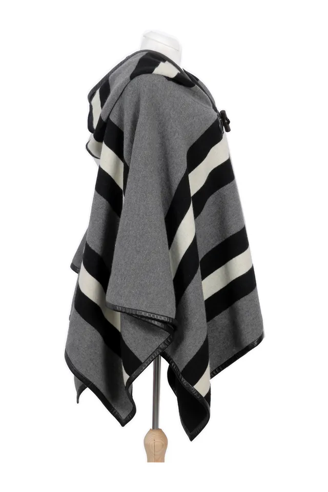 Gucci Grey Striped Cape