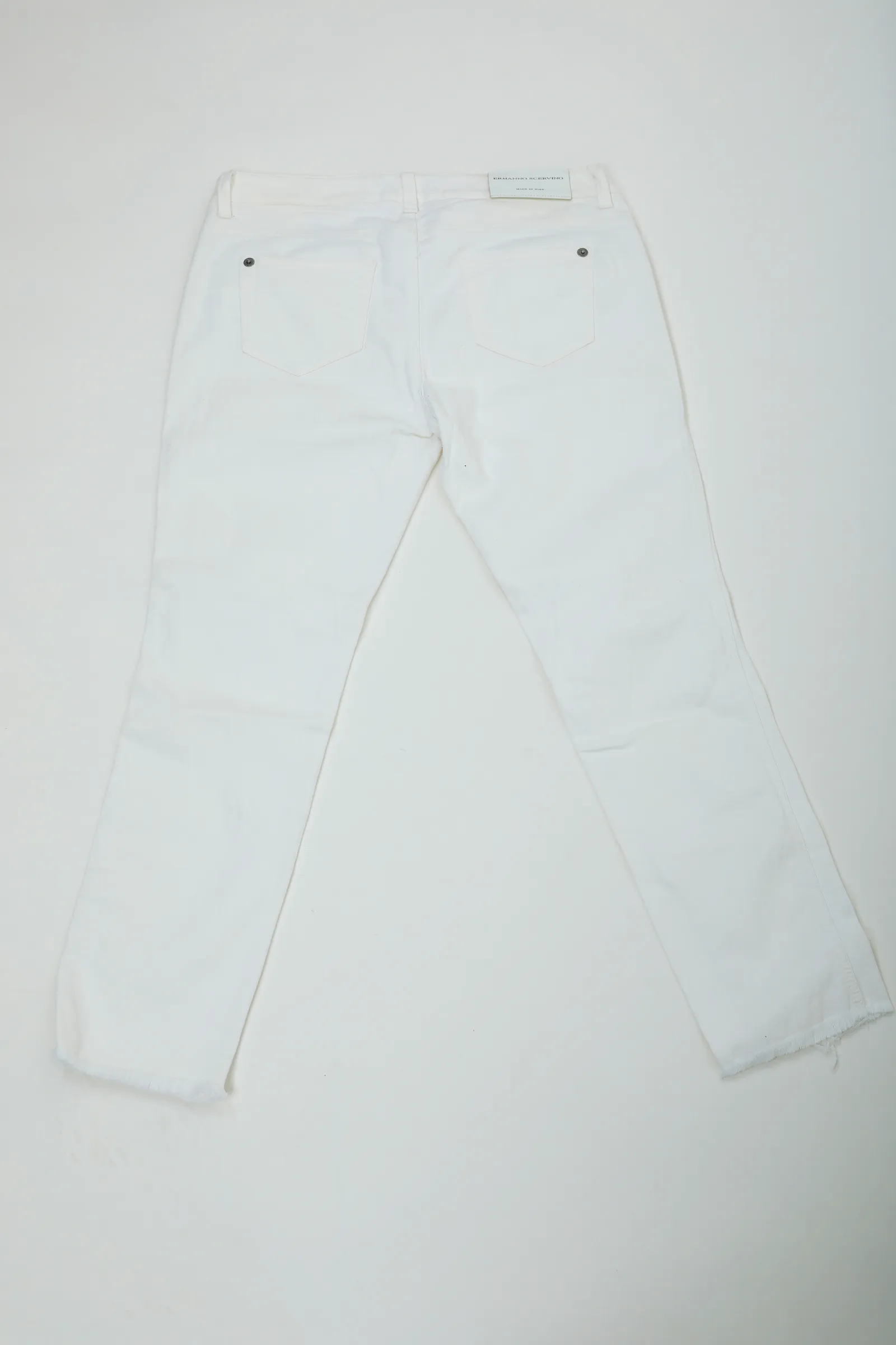 Ermanno Scervino White Embellished Jeans