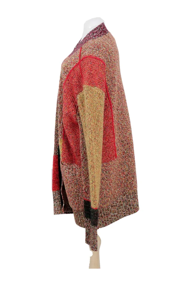 Burberry Multi Color Ribbed Cardigan