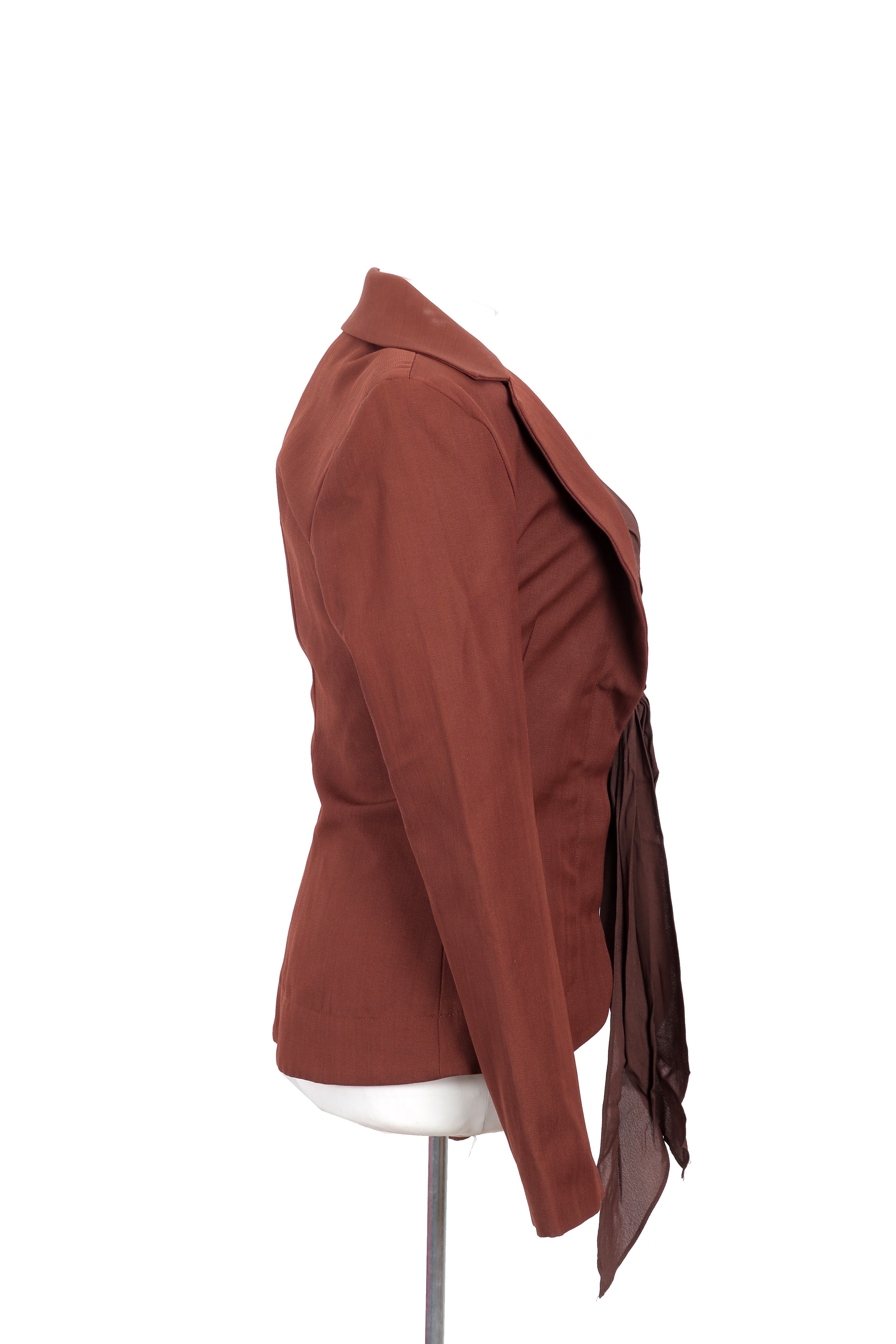 Jacquemus Front Tie Blazer crafted in a cotton-wool blend