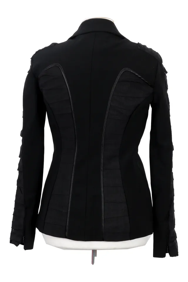 Versace Black Ribbed Jacket