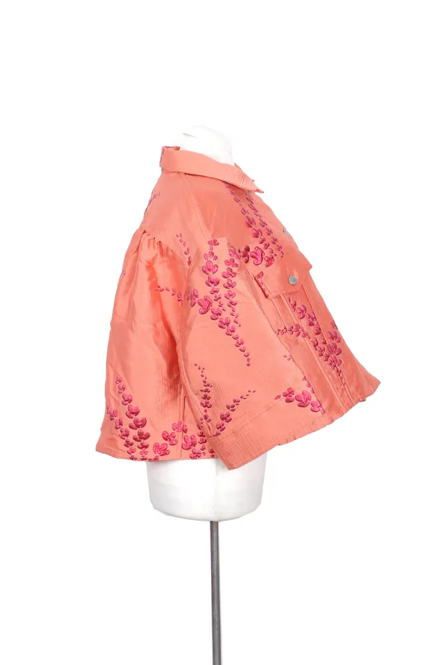 Dries Van Noten Coral Floral Jacket