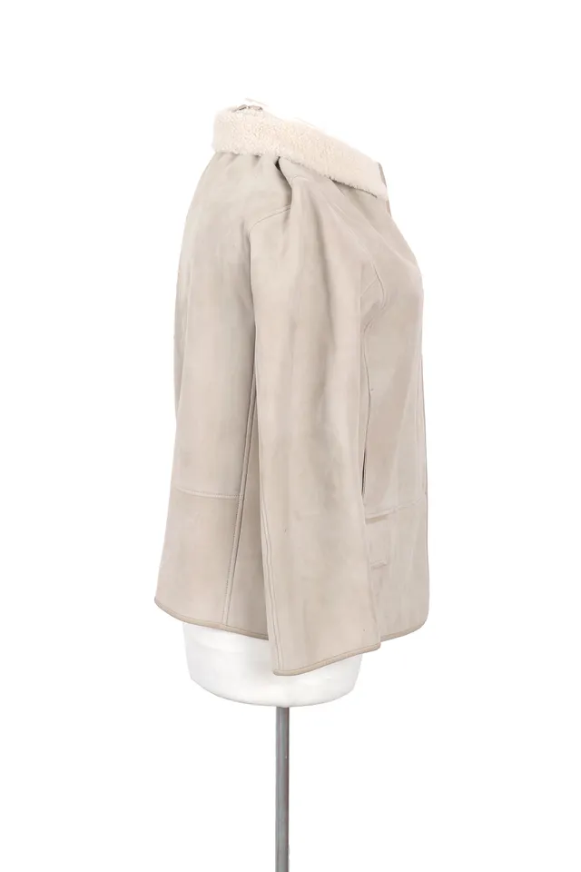 Loro Piana White Sheepskin Jacket