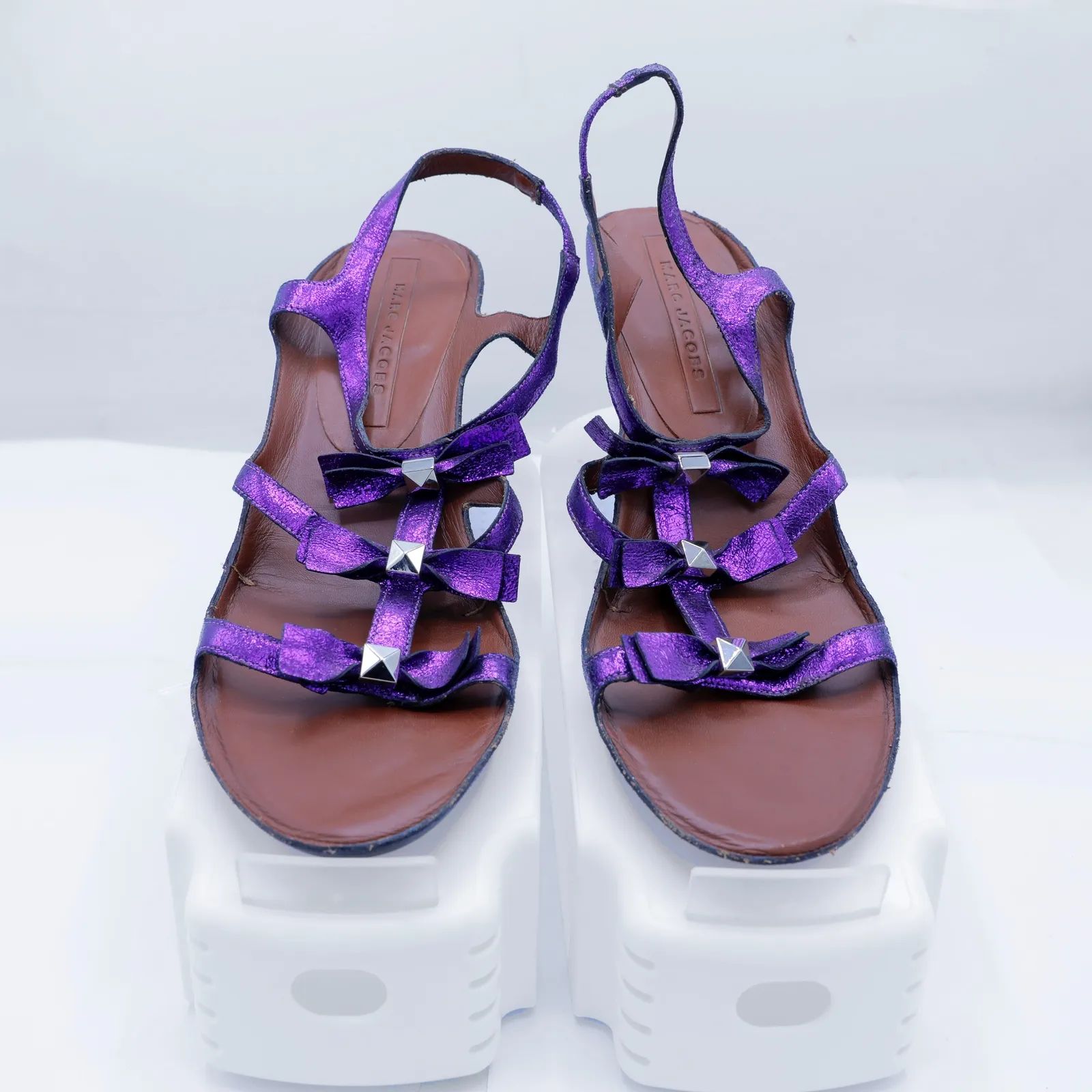 Marc Jacobs Purple Metallic Sandals