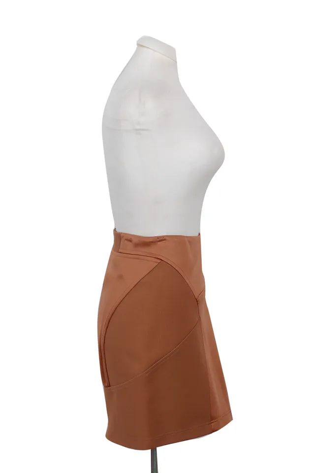 Fenty by Rihanna Tan Brown Cotton Mini Skirt
