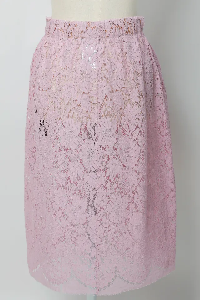 Gucci Pink Floral Skirt