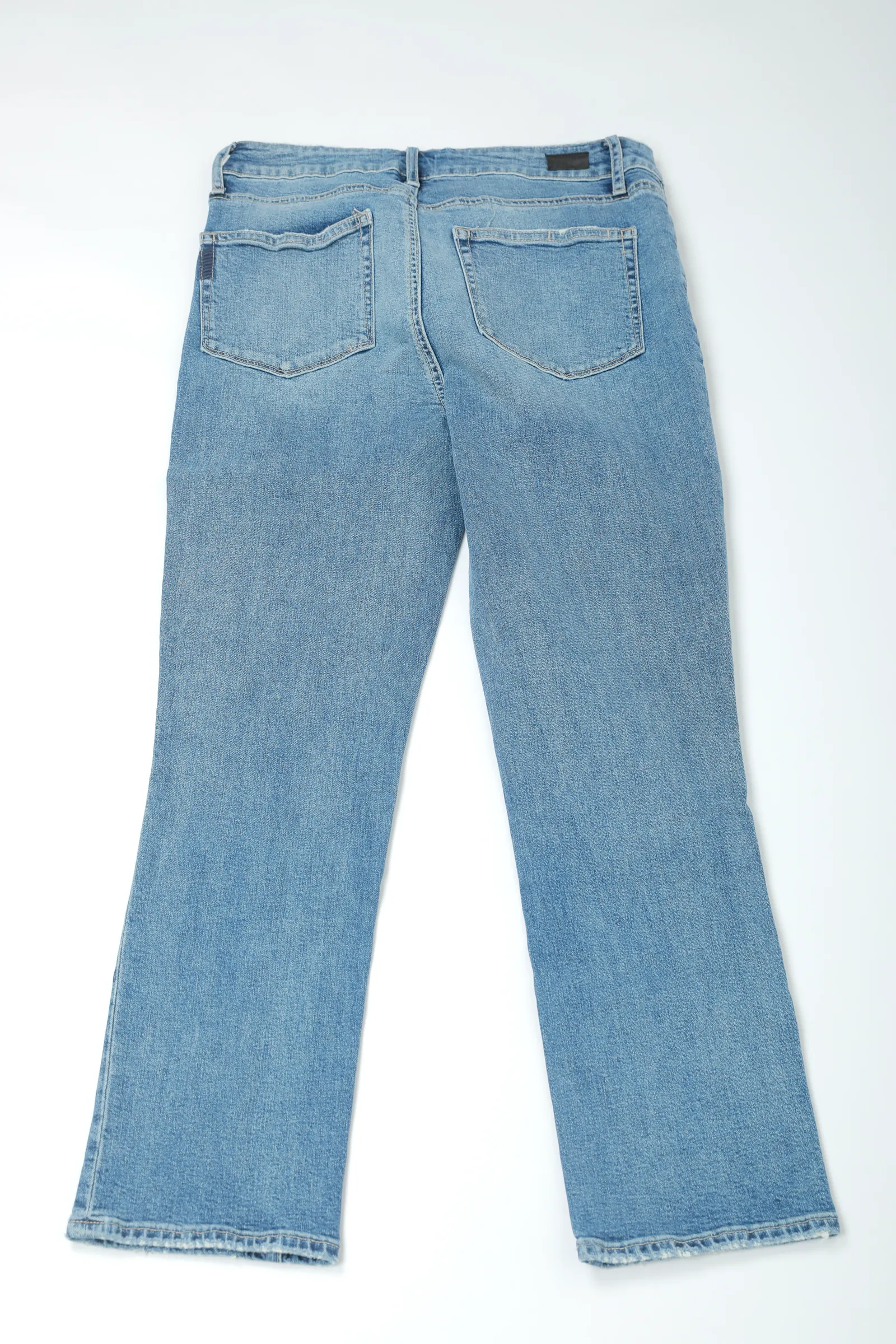 Paige Blue Denim Floral Jeans