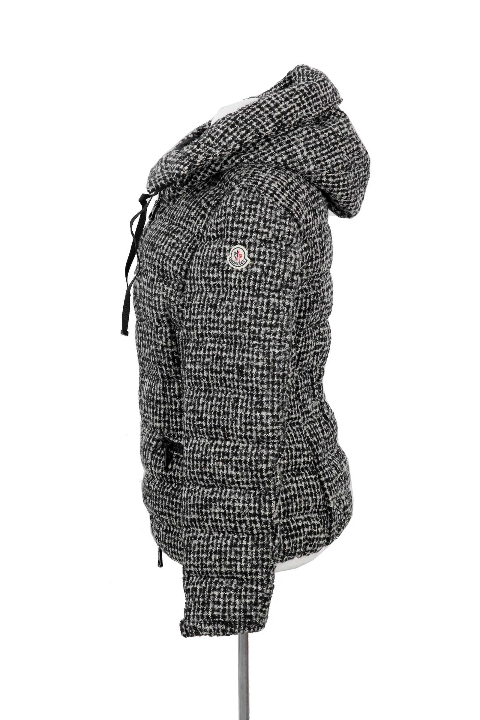 Moncler Black & Houndstooth Puffer Jacket